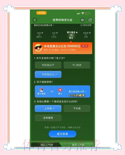 世界杯竞猜平台精选：热门赛事竞猜推荐